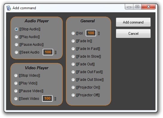 Interactive Theater - Add command console